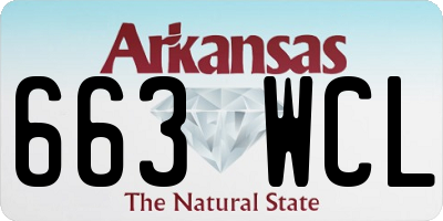 AR license plate 663WCL