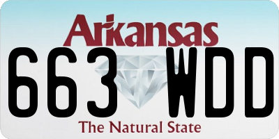 AR license plate 663WDD
