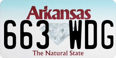 AR license plate 663WDG