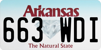 AR license plate 663WDI