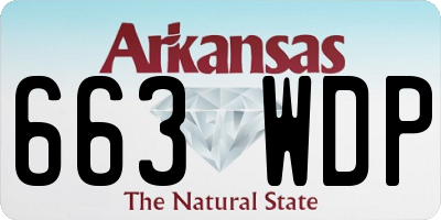 AR license plate 663WDP