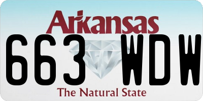 AR license plate 663WDW
