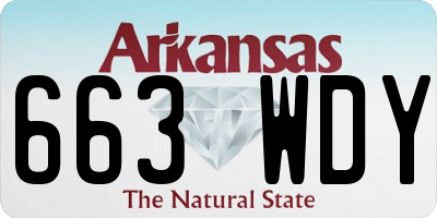AR license plate 663WDY
