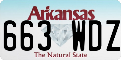 AR license plate 663WDZ