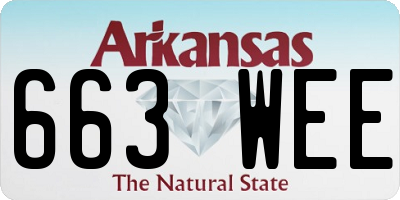 AR license plate 663WEE