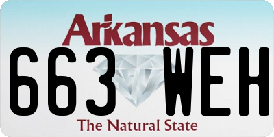 AR license plate 663WEH