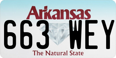 AR license plate 663WEY