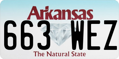 AR license plate 663WEZ