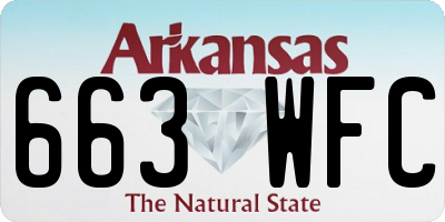 AR license plate 663WFC