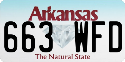 AR license plate 663WFD