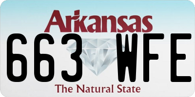 AR license plate 663WFE