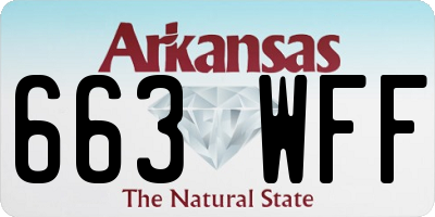 AR license plate 663WFF