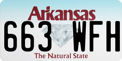 AR license plate 663WFH