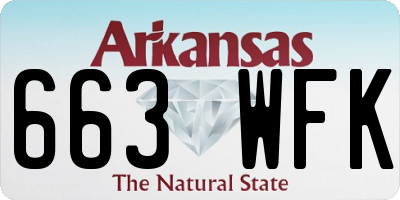AR license plate 663WFK