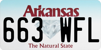 AR license plate 663WFL