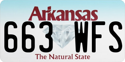 AR license plate 663WFS