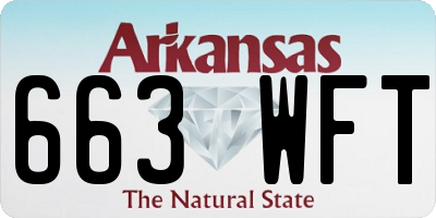 AR license plate 663WFT