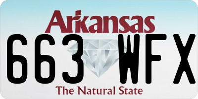AR license plate 663WFX