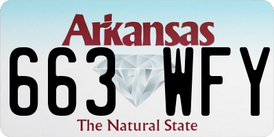 AR license plate 663WFY