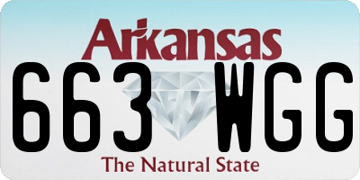 AR license plate 663WGG