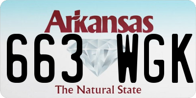 AR license plate 663WGK