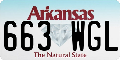 AR license plate 663WGL