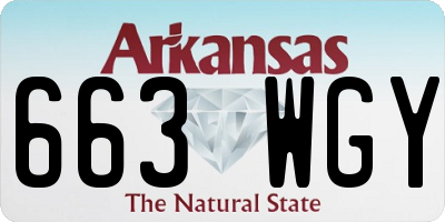 AR license plate 663WGY