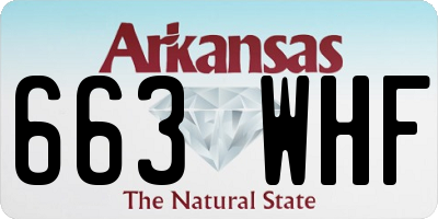 AR license plate 663WHF