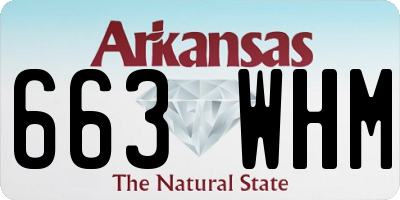 AR license plate 663WHM