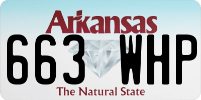 AR license plate 663WHP