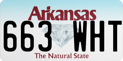 AR license plate 663WHT