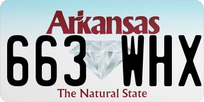 AR license plate 663WHX
