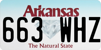 AR license plate 663WHZ