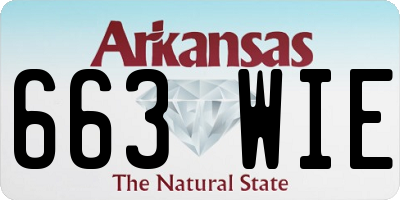 AR license plate 663WIE