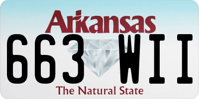 AR license plate 663WII