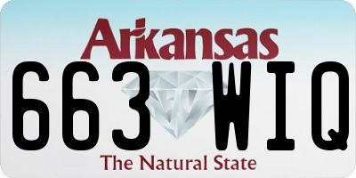 AR license plate 663WIQ