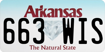 AR license plate 663WIS