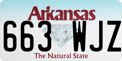 AR license plate 663WJZ