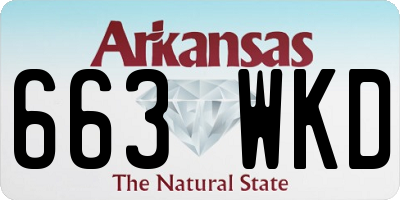 AR license plate 663WKD
