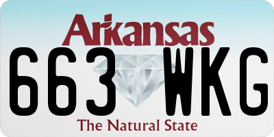 AR license plate 663WKG