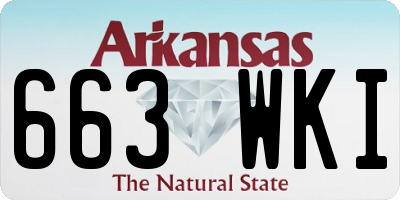 AR license plate 663WKI