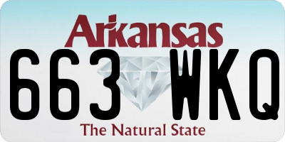 AR license plate 663WKQ