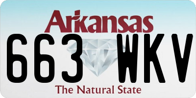 AR license plate 663WKV