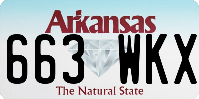 AR license plate 663WKX