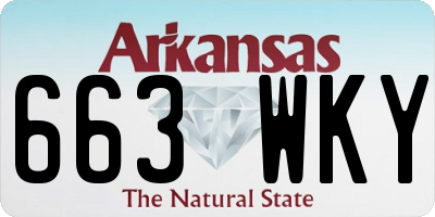 AR license plate 663WKY