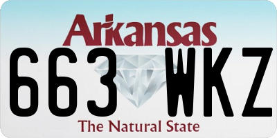 AR license plate 663WKZ