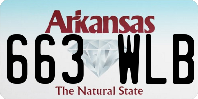 AR license plate 663WLB
