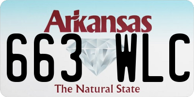 AR license plate 663WLC