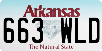AR license plate 663WLD