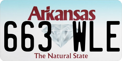 AR license plate 663WLE